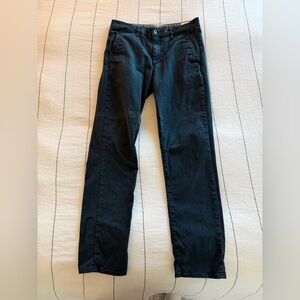 Rag and Bone Straight Fit Sueded Cotton Pants Size 32 in Navy